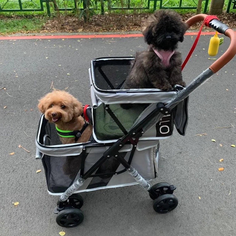 Portable Pet Stroller with Wheels