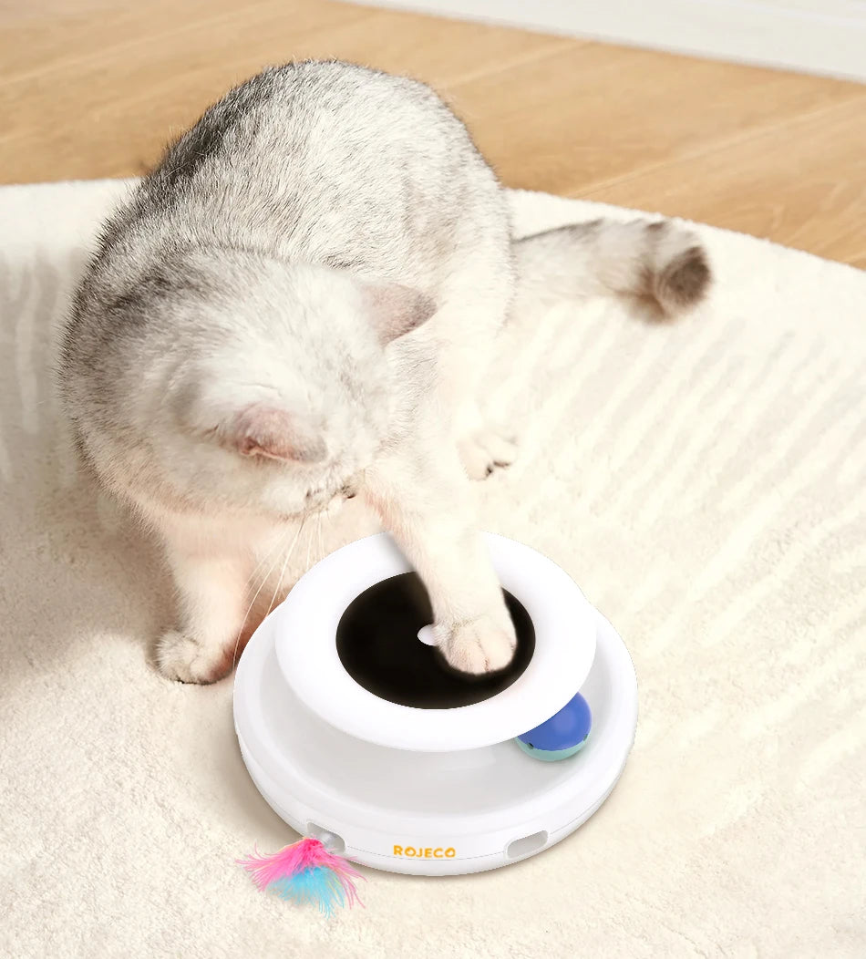 ROJECO 2-in-1 Smart Cat Toy Set