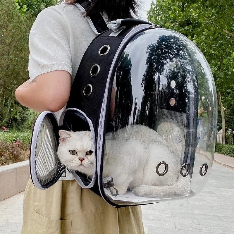 Breathable Pet Carrier Backpack – Travel Bag for Cats & Small Dogs