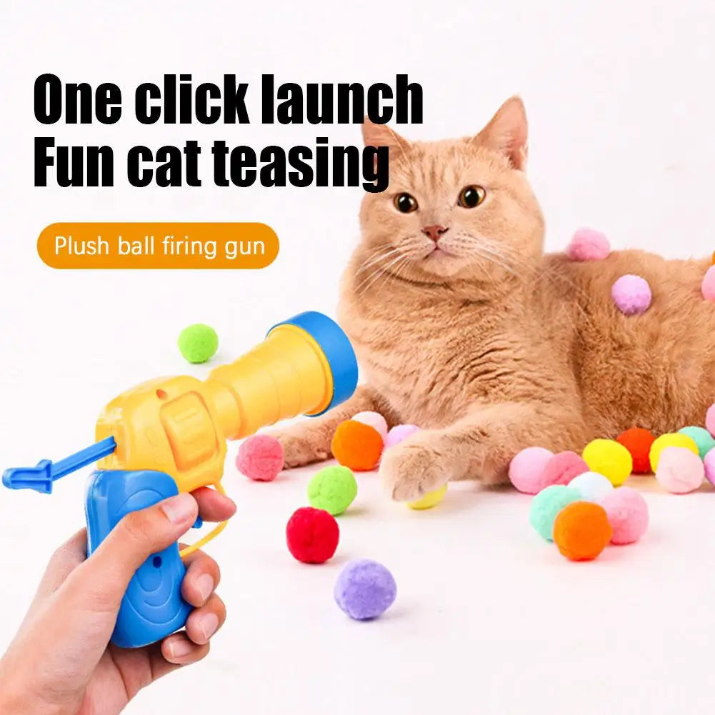 Interactive Cat Toy Shooting Gun