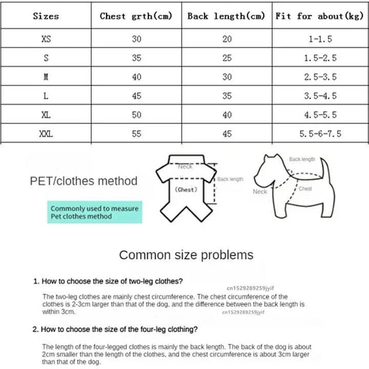 Winter Dog Hoodie Jumpsuit – Warm Pet Sweatshirt for Small to Large Dogs