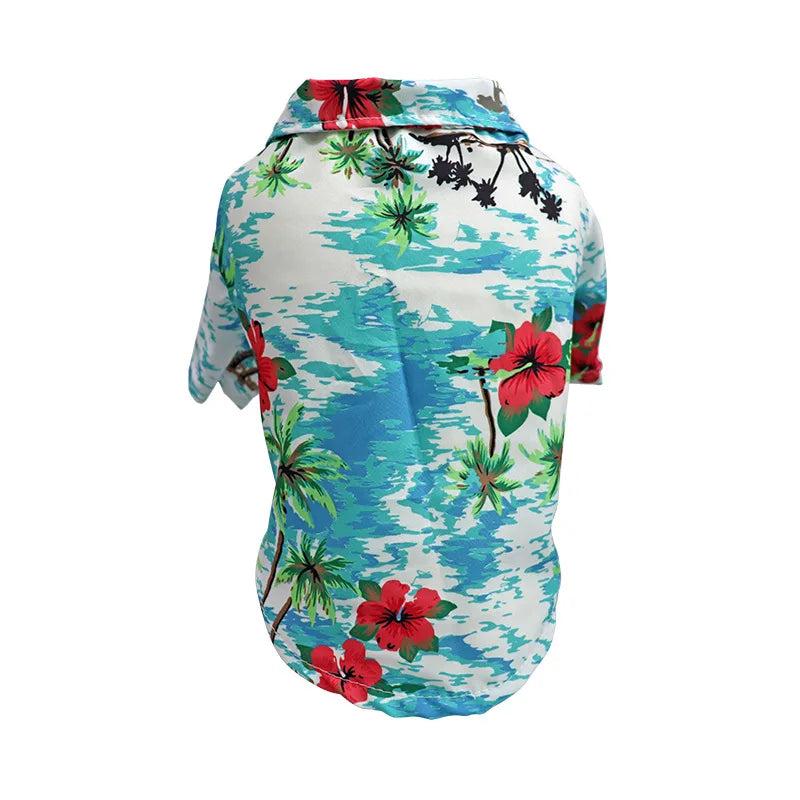 Hawaiian Dog Shirt – Summer T-Shirt Outfit for Small & Medium Dogs
