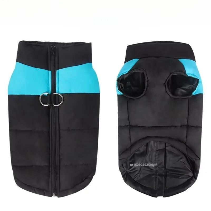 Waterproof Winter Dog Coat – Padded Warm Vest Jacket for All Sizes