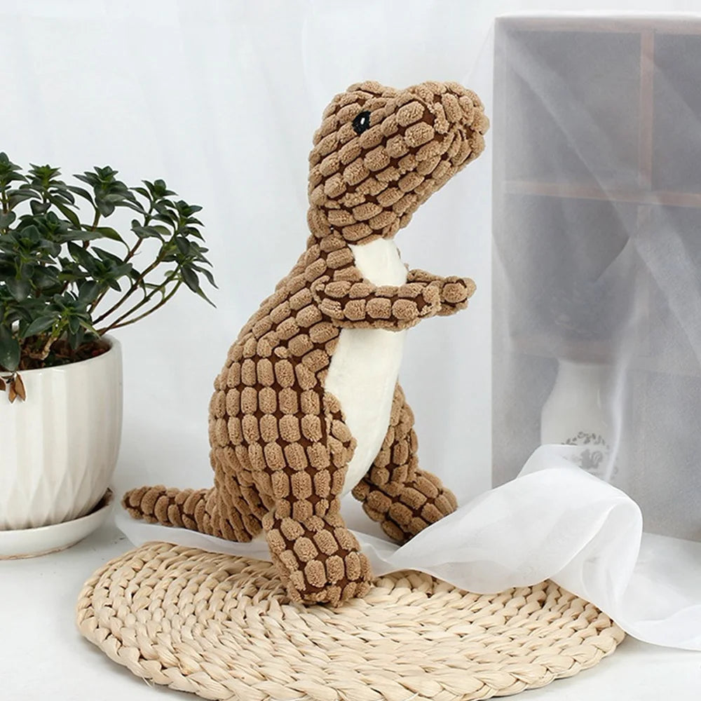 Plush Dinosaur Toy for Cats & Dogs