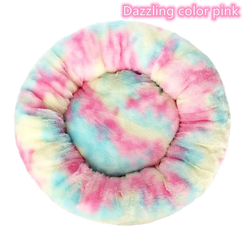 Super Soft Plush Cat Bed – Washable Donut Bed for All Cats