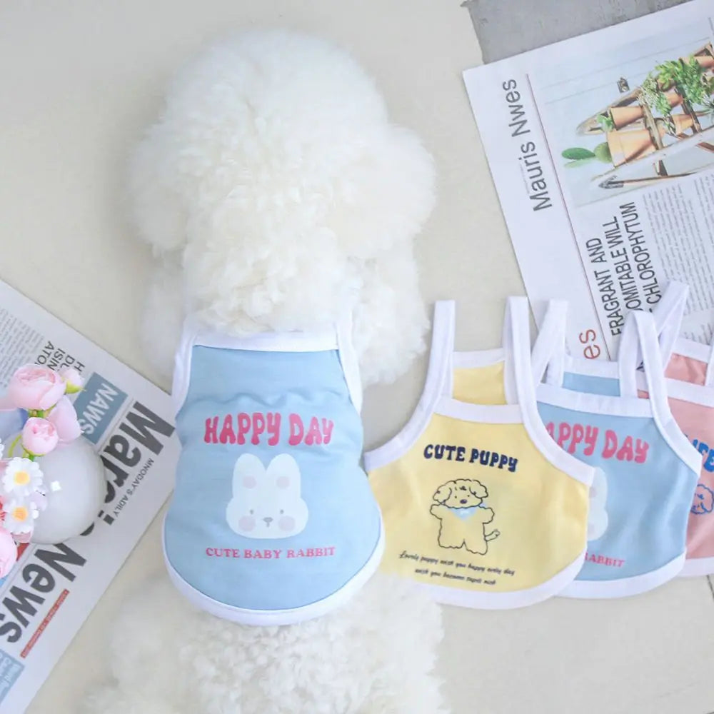 Lightweight Printed Pet Vest – Summer Shirt