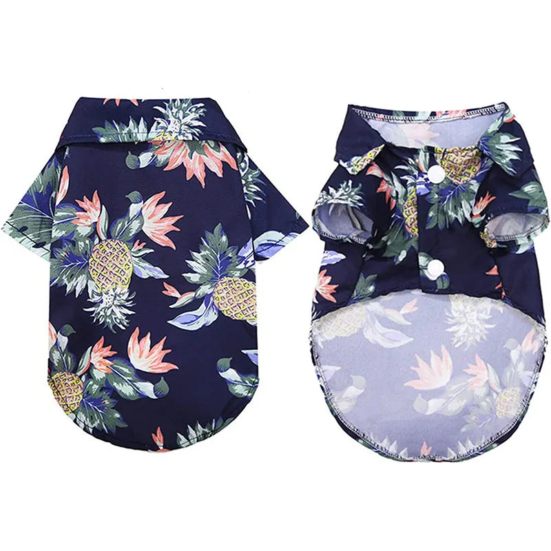 Hawaiian Dog Shirt – Summer T-Shirt Outfit for Small & Medium Dogs