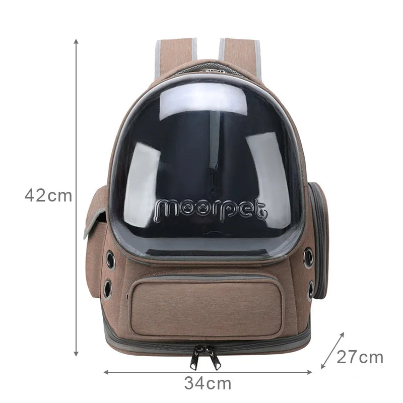 Transparent Pet Travel Backpack