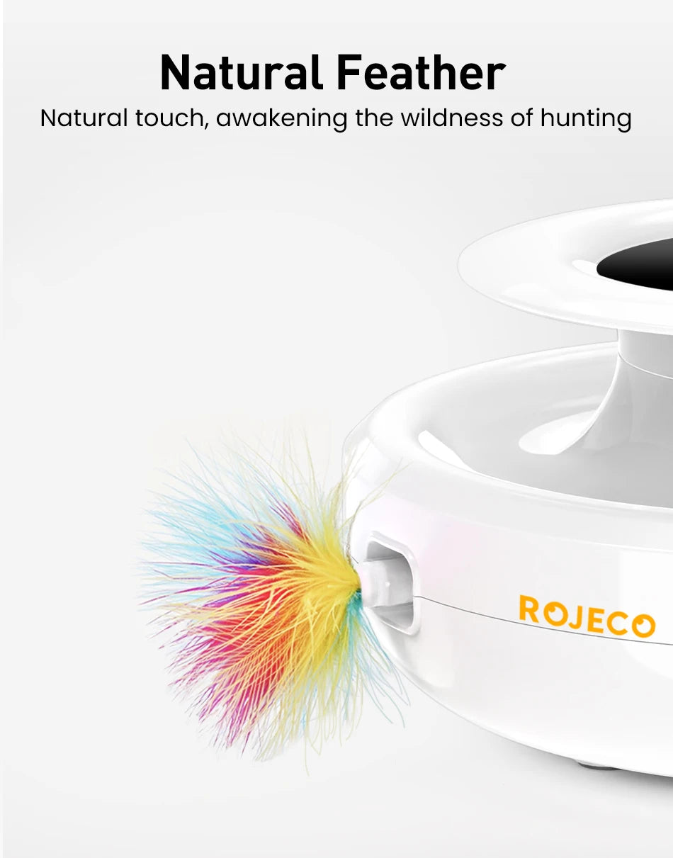 ROJECO 2-in-1 Smart Cat Toy Set