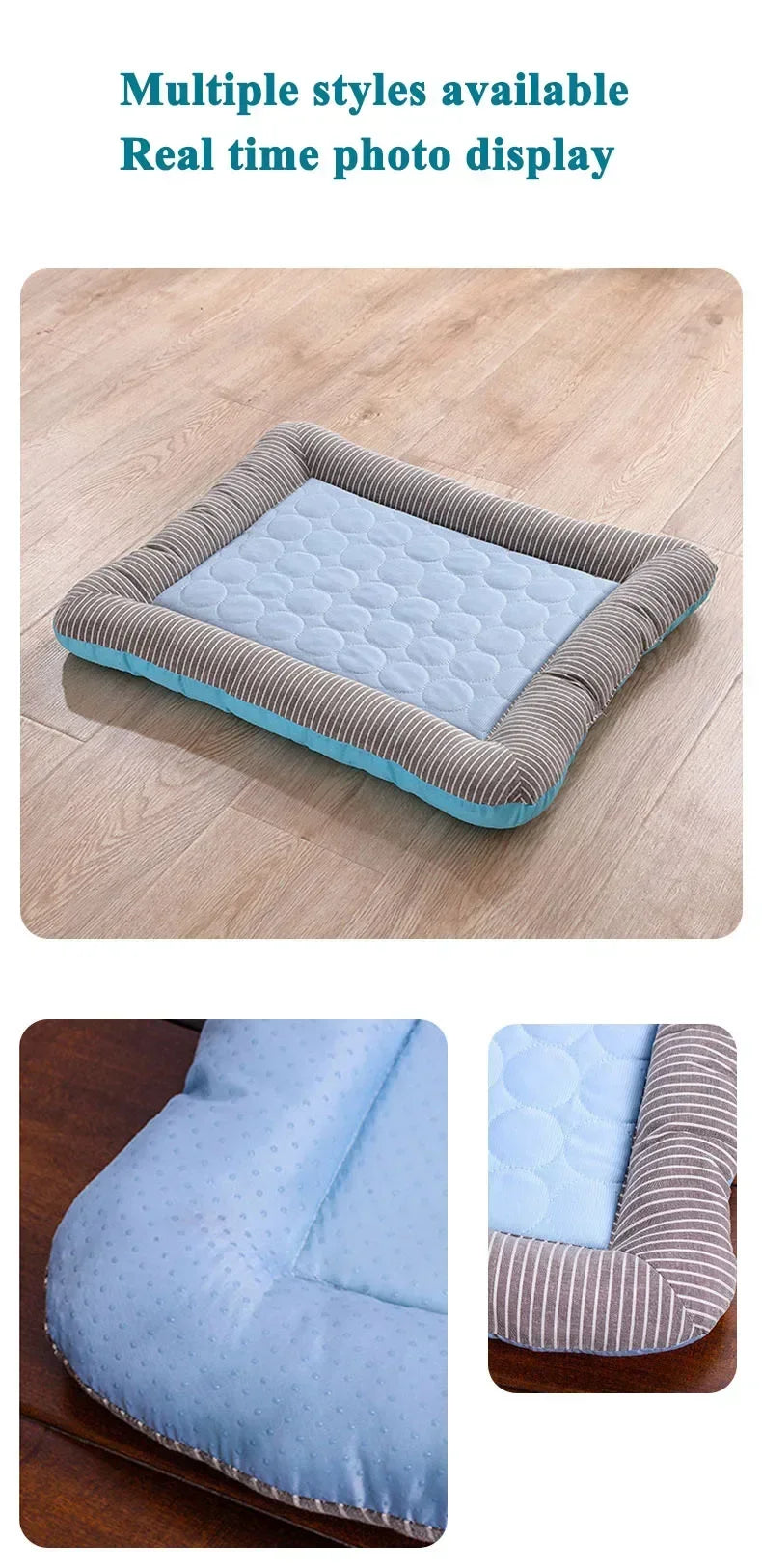 Cooling Pad Bed for Pets – Ice Silk Summer Mat