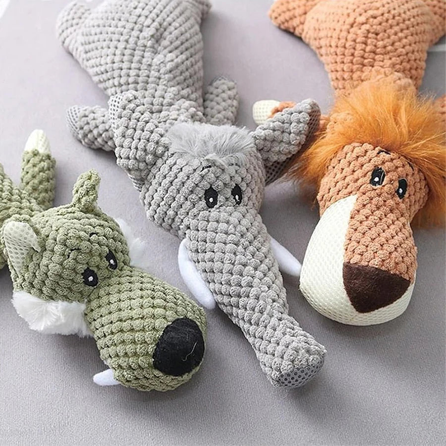 Bite-Resistant Plush Squeaky Dog Toy