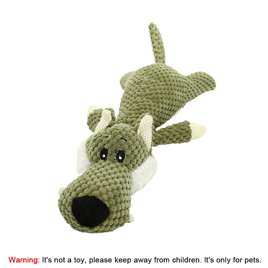 Bite-Resistant Plush Squeaky Dog Toy