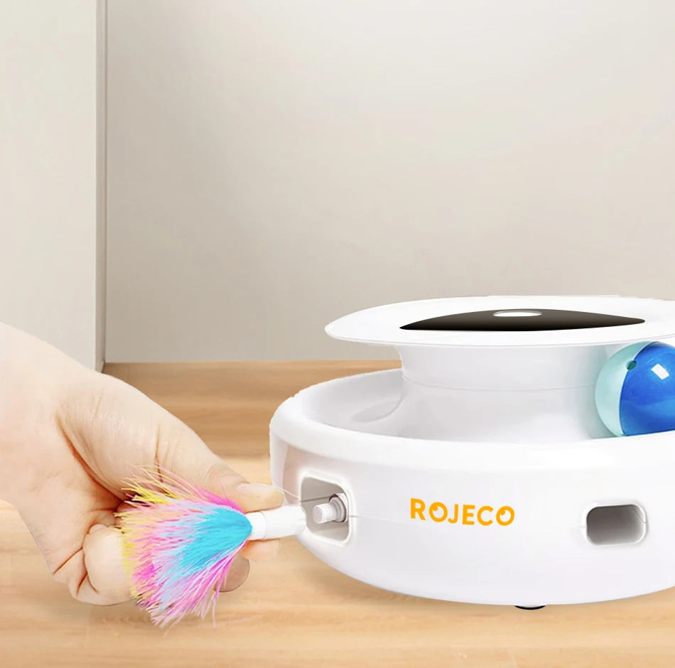 ROJECO 2-in-1 Smart Cat Toy Set
