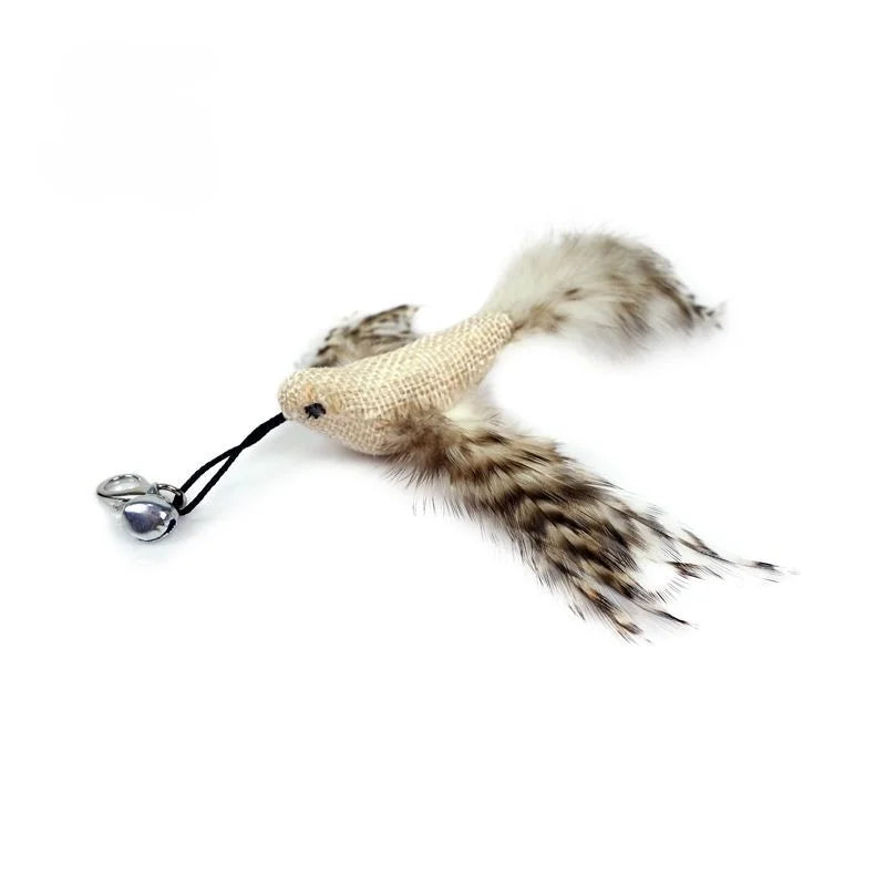 Hands-Free Feather Cat Wand Toy