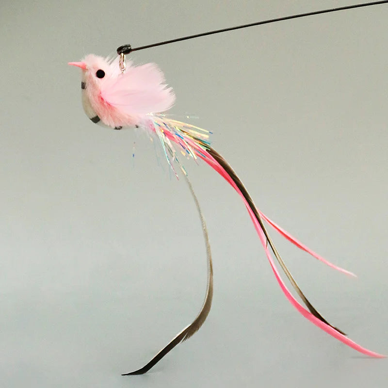Hands-Free Feather Cat Wand Toy