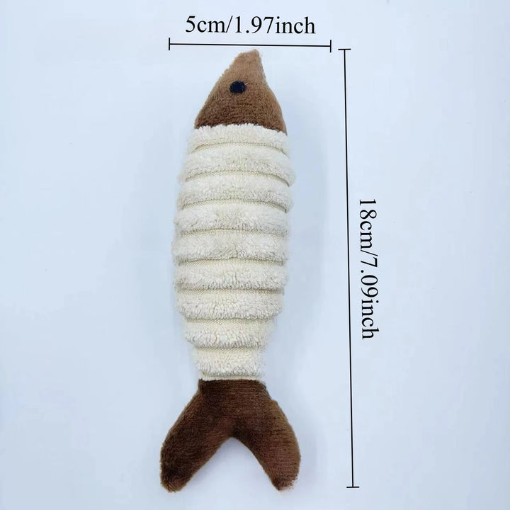 Plush Fish Cat Teaser Toy