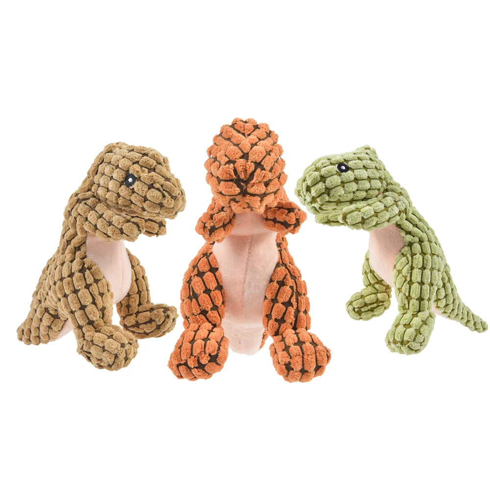 Plush Dinosaur Toy for Cats & Dogs