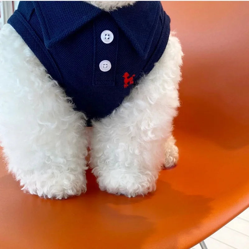 Pet Dog Polo Shirt – Breathable Puppy Vest for Small & Medium Dogs