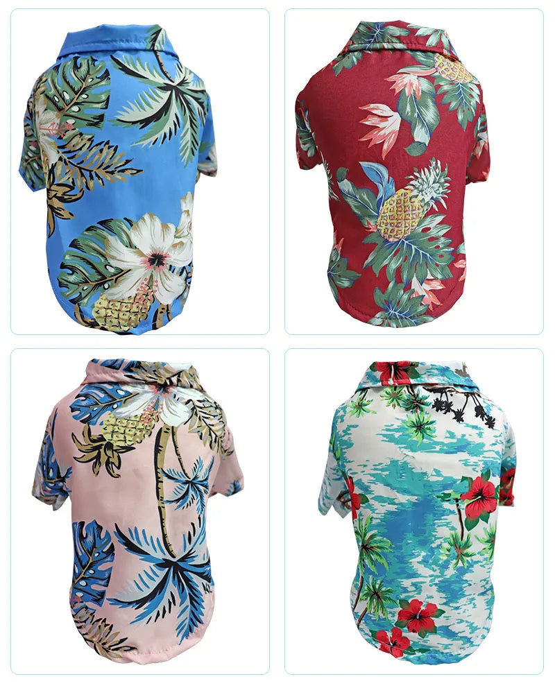Hawaiian Dog Shirt – Summer T-Shirt Outfit for Small & Medium Dogs