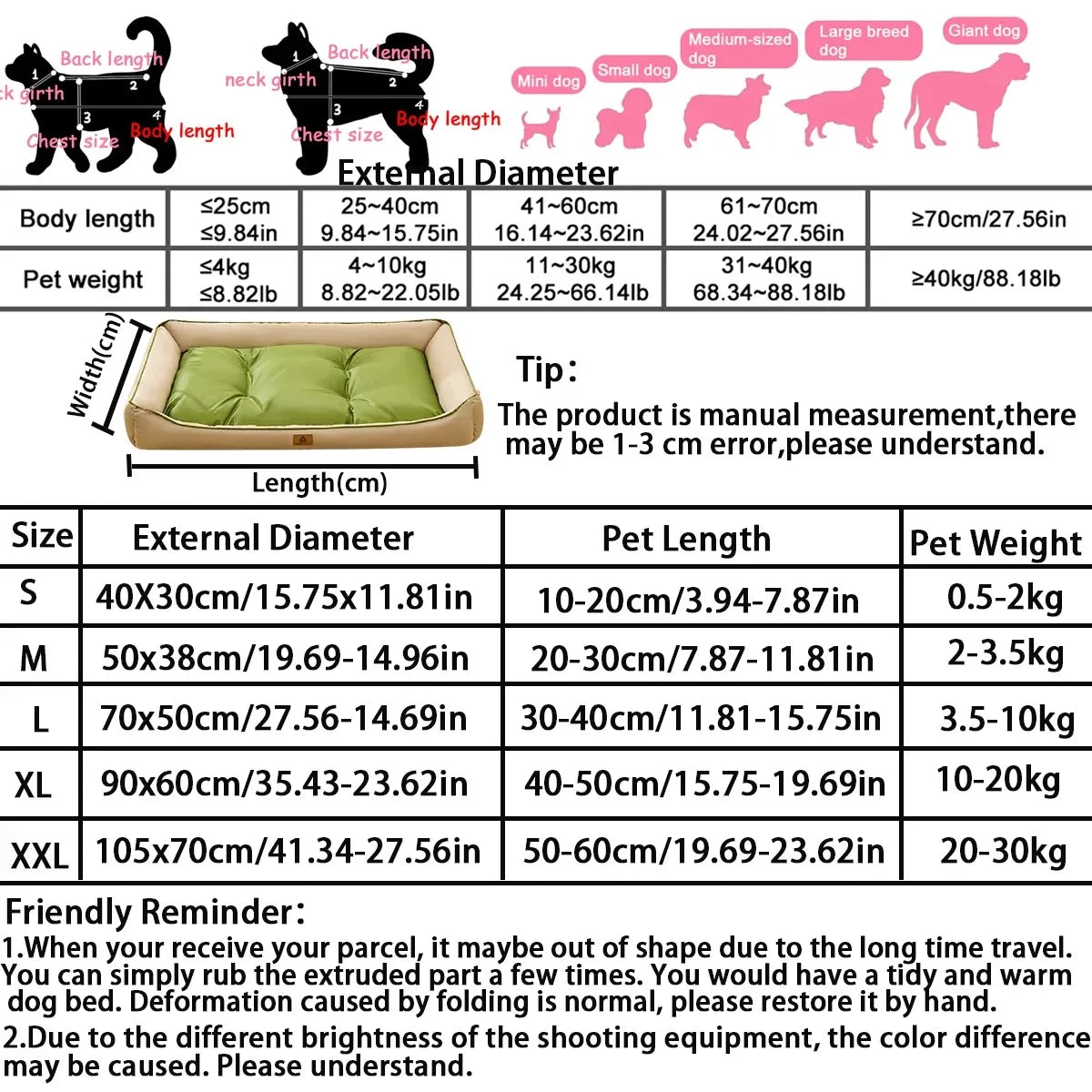 3-in-1 Dog Bed Mat – Warm Winter Sofa & Sleeping Pad for Dogs & Cats