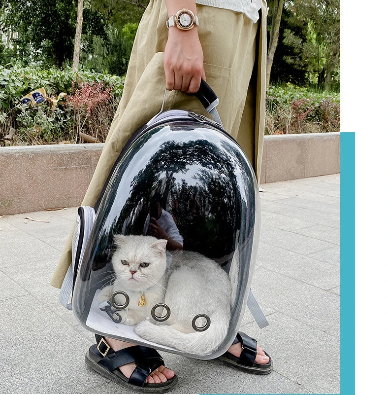 Breathable Pet Carrier Backpack – Travel Bag for Cats & Small Dogs