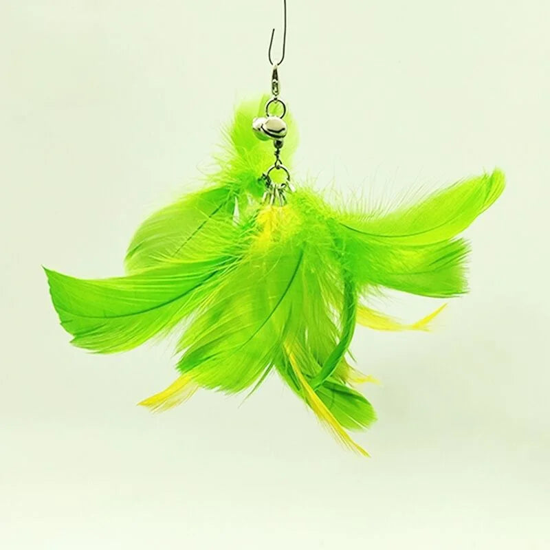 Hands-Free Feather Cat Wand Toy