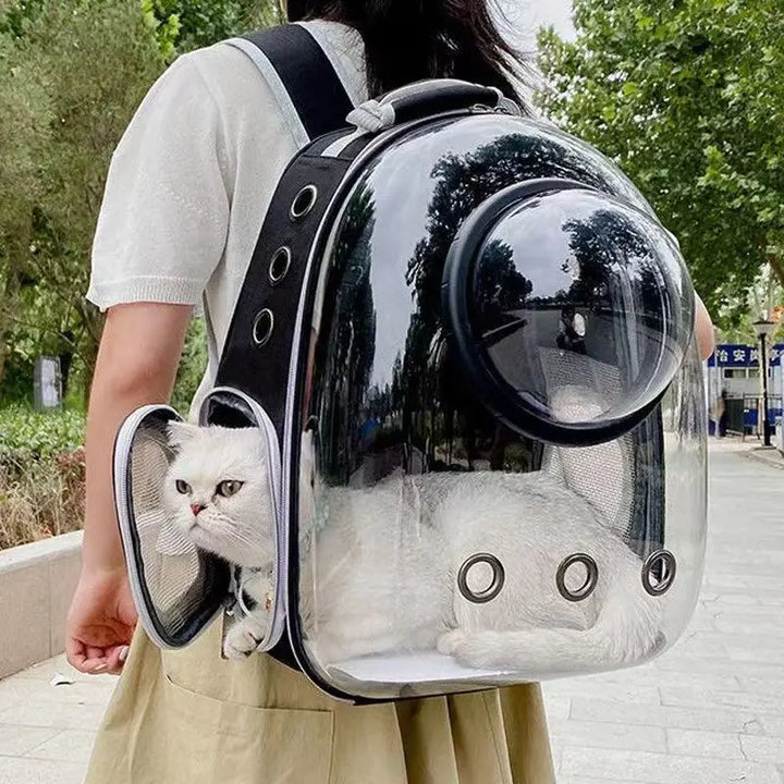 Breathable Pet Carrier Backpack – Travel Bag for Cats & Small Dogs