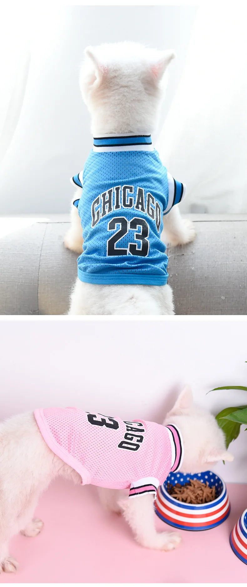 Mesh Breathable Dog Jersey – Summer Pet T-Shirt