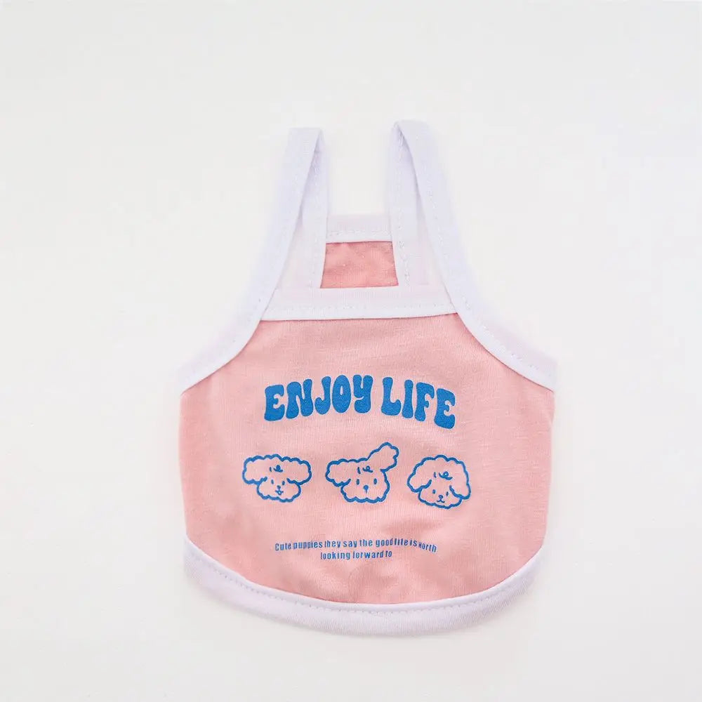 Lightweight Printed Pet Vest – Summer Shirt