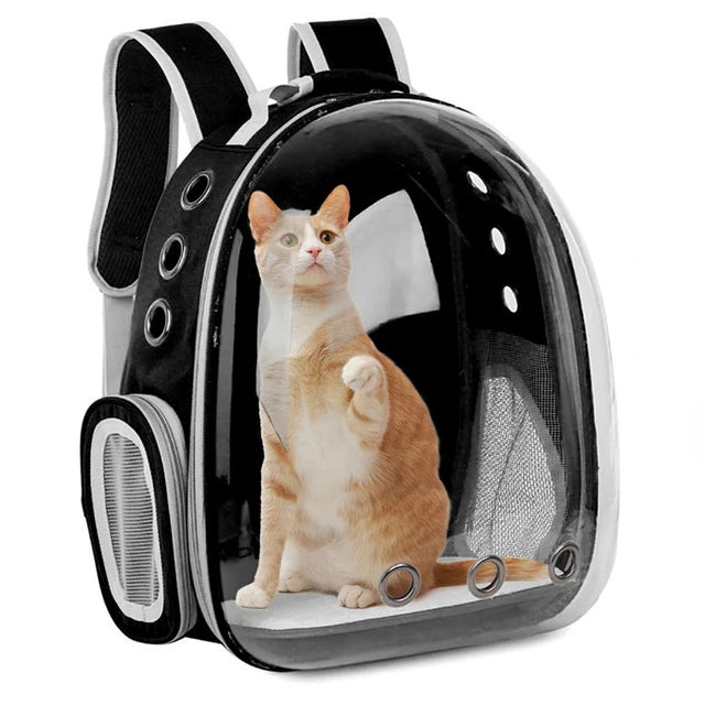 Breathable Pet Carrier Backpack – Travel Bag for Cats & Small Dogs