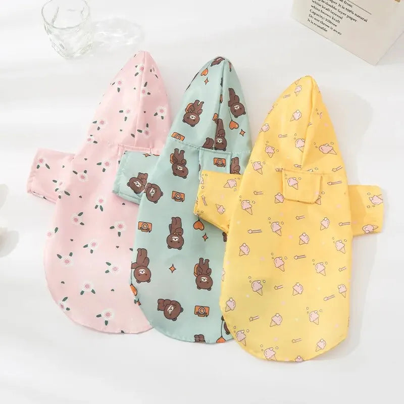 Waterproof Dog Raincoat – Summer Lightweight Outdoor Coat for Small Dogs