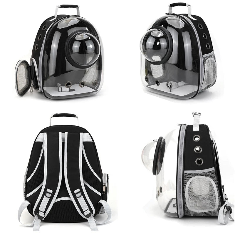 Breathable Pet Carrier Backpack – Travel Bag for Cats & Small Dogs