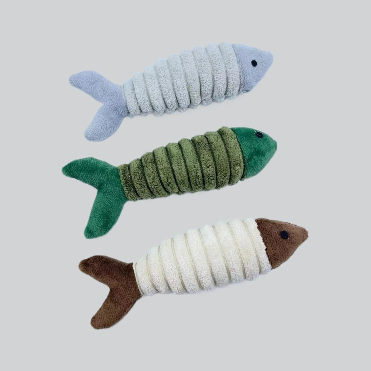 Plush Fish Cat Teaser Toy