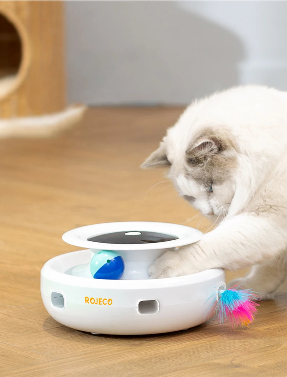 ROJECO 2-in-1 Smart Cat Toy Set