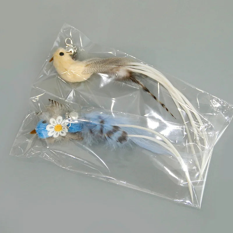 Hands-Free Feather Cat Wand Toy