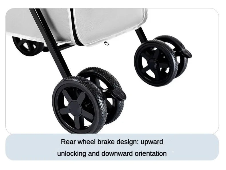 Portable Pet Stroller with Wheels