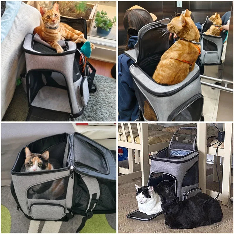 Breathable Expandable Pet Carrier Backpack
