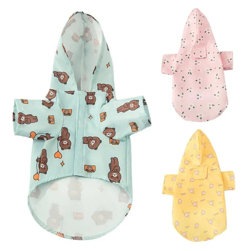 Waterproof Dog Raincoat – Summer Lightweight Outdoor Coat for Small Dogs