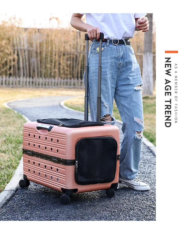 Pet Trolley Case Transport Box