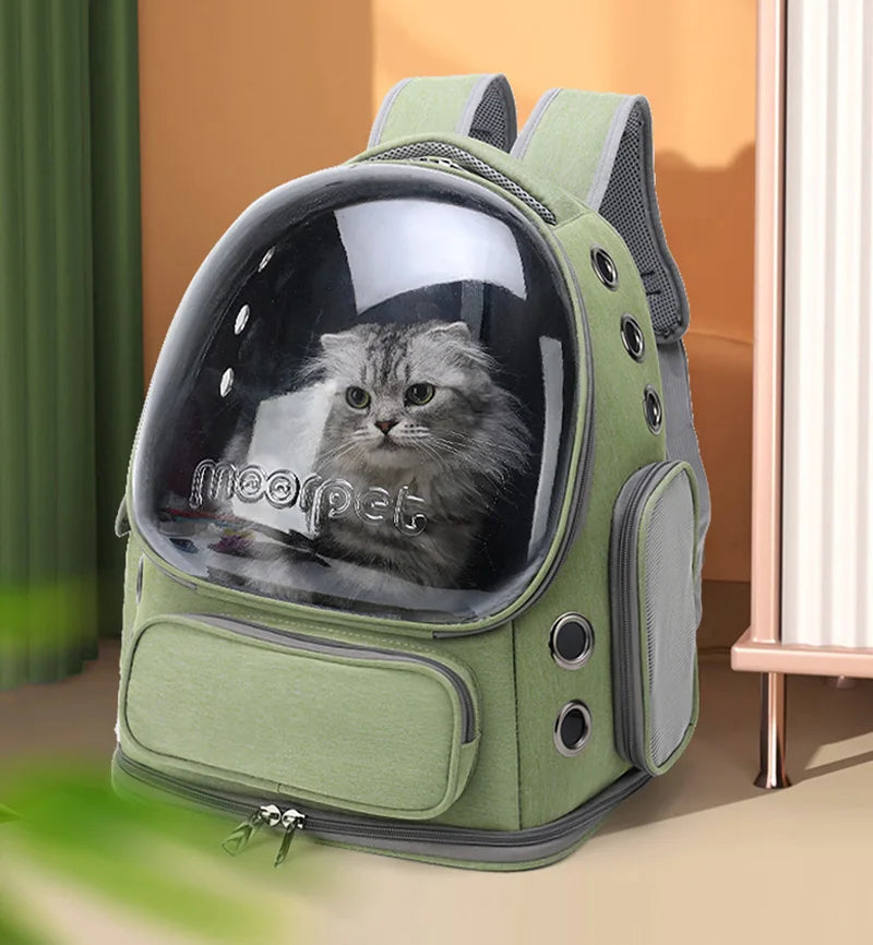 Transparent Pet Travel Backpack