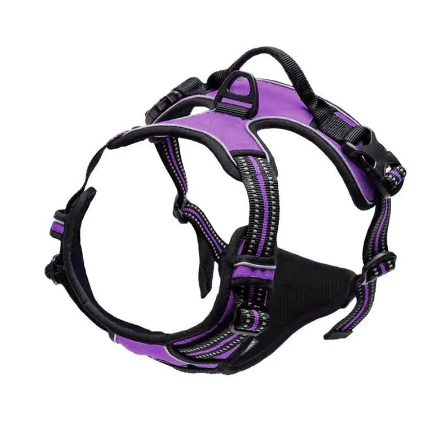 No-Pull Dog Harness – Reflective Front Clip with Control Handle