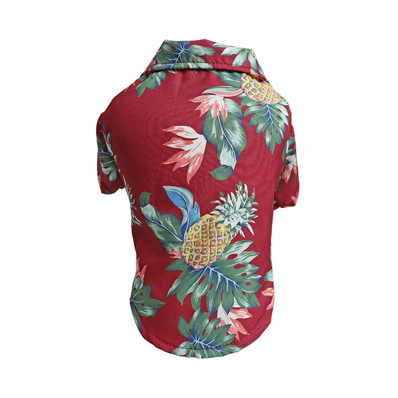Hawaiian Dog Shirt – Summer T-Shirt Outfit for Small & Medium Dogs