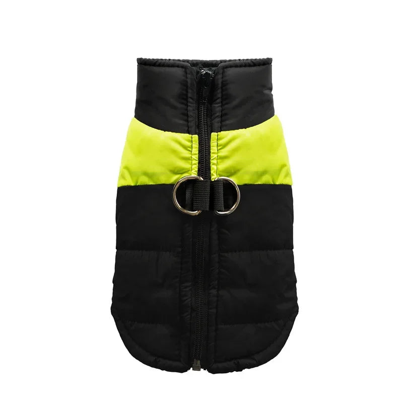 Waterproof Winter Dog Coat – Padded Warm Vest Jacket for All Sizes