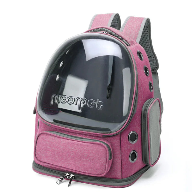 Transparent Pet Travel Backpack