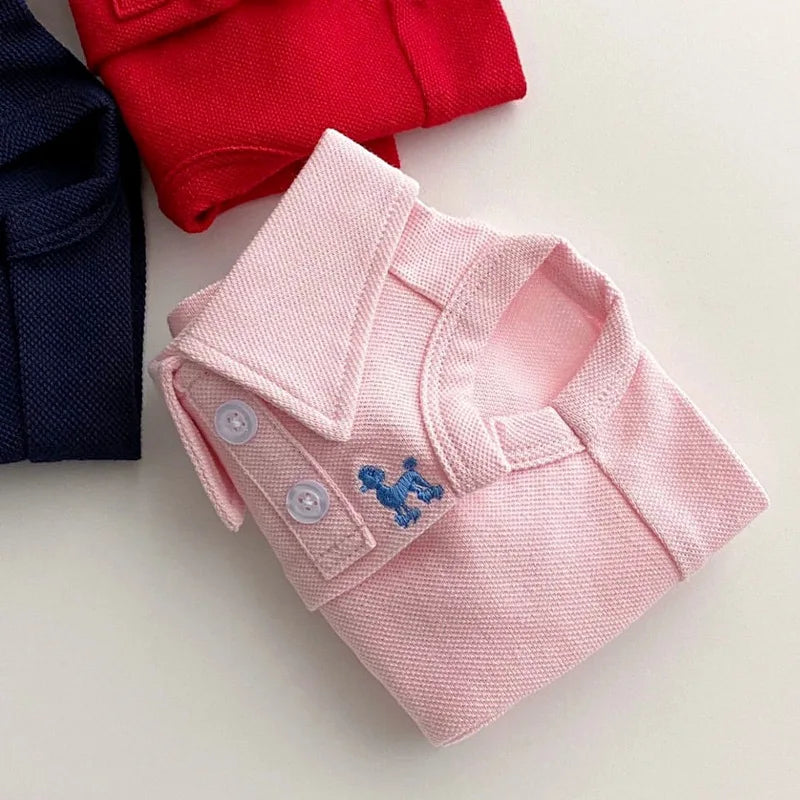 Pet Dog Polo Shirt – Breathable Puppy Vest for Small & Medium Dogs