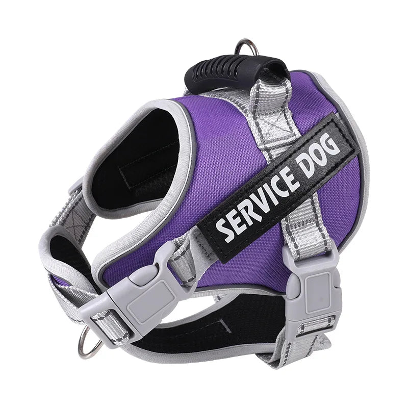 Service Dog Vest Harness – No Pull Large Dog Control Strap