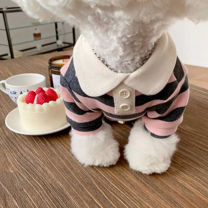 Pet Dog Polo Shirt – Breathable Puppy Vest for Small & Medium Dogs