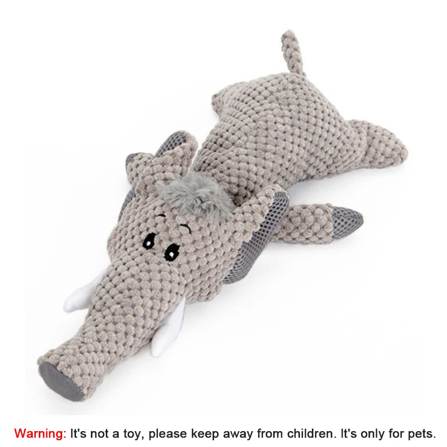Bite-Resistant Plush Squeaky Dog Toy
