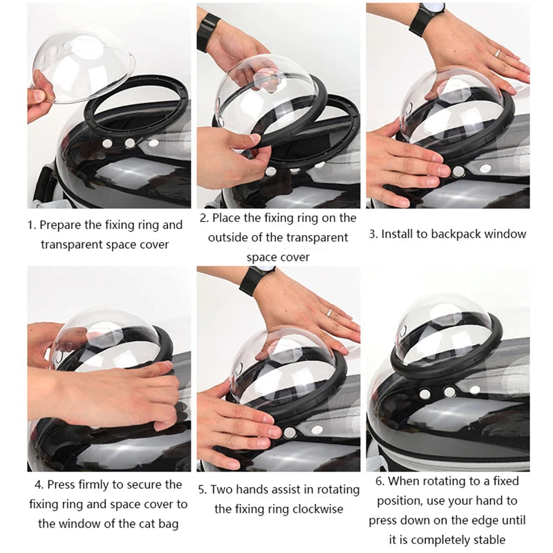 Breathable Pet Carrier Backpack – Travel Bag for Cats & Small Dogs