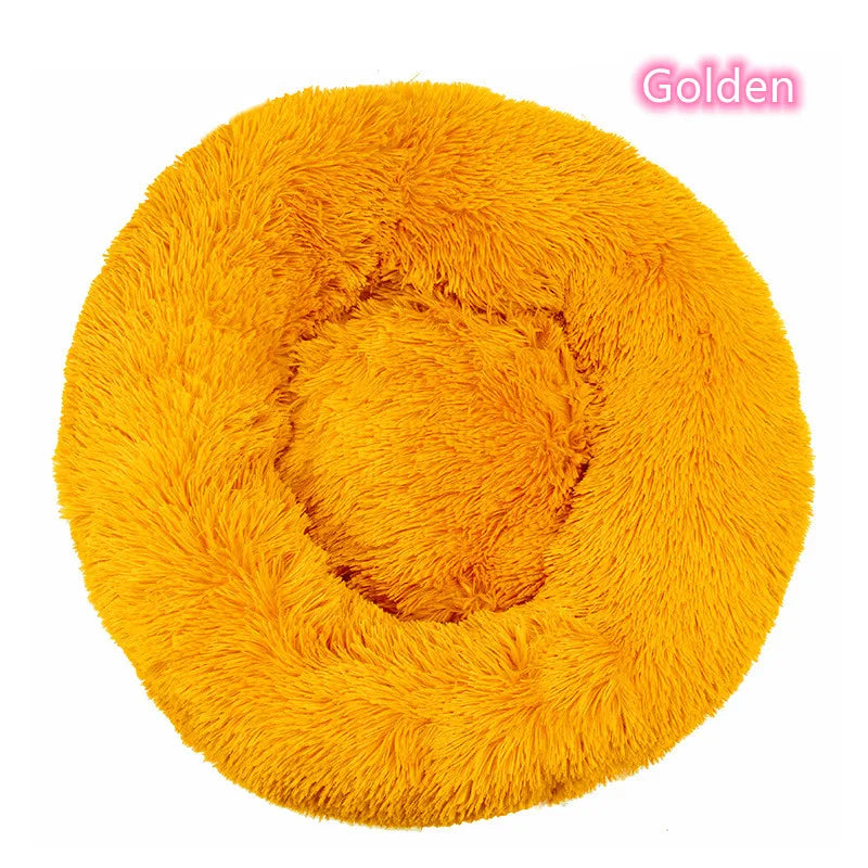 Super Soft Plush Cat Bed – Washable Donut Bed for All Cats